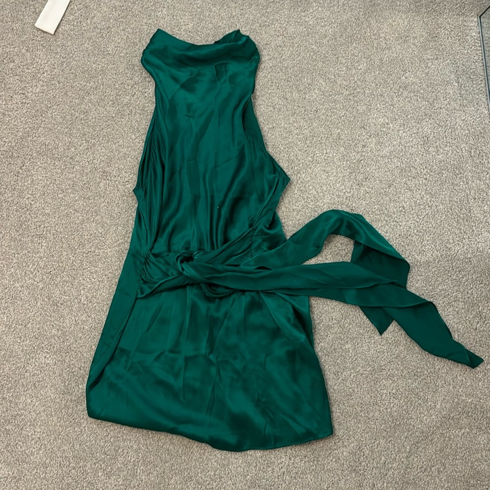 Green Amanda Uprichard silk dress